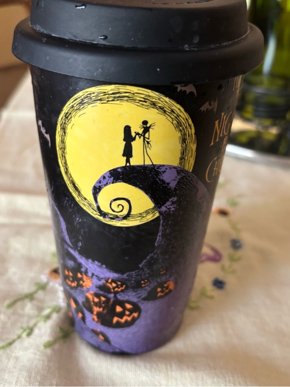 Nightmare Before Christmas Jack Skellington Travel Tumbler - Purple & Black - Picture 2 of 4